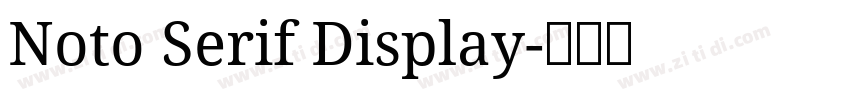 Noto Serif Display字体转换